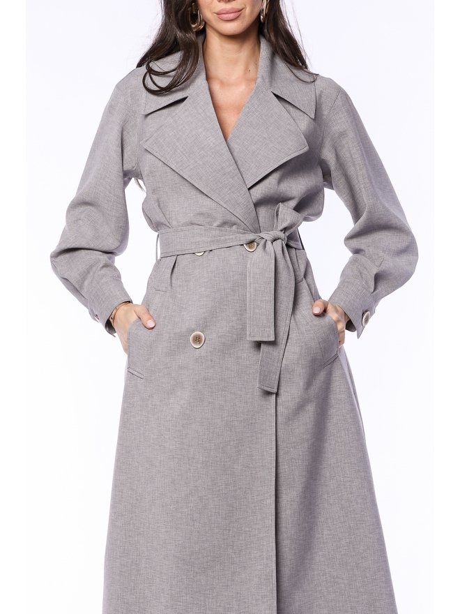 TGH ON THE GO MIDI TRENCH COAT