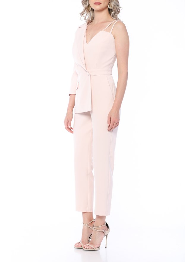 POESSE ONE-SLEEVE CIGARETTE JUMPSUIT