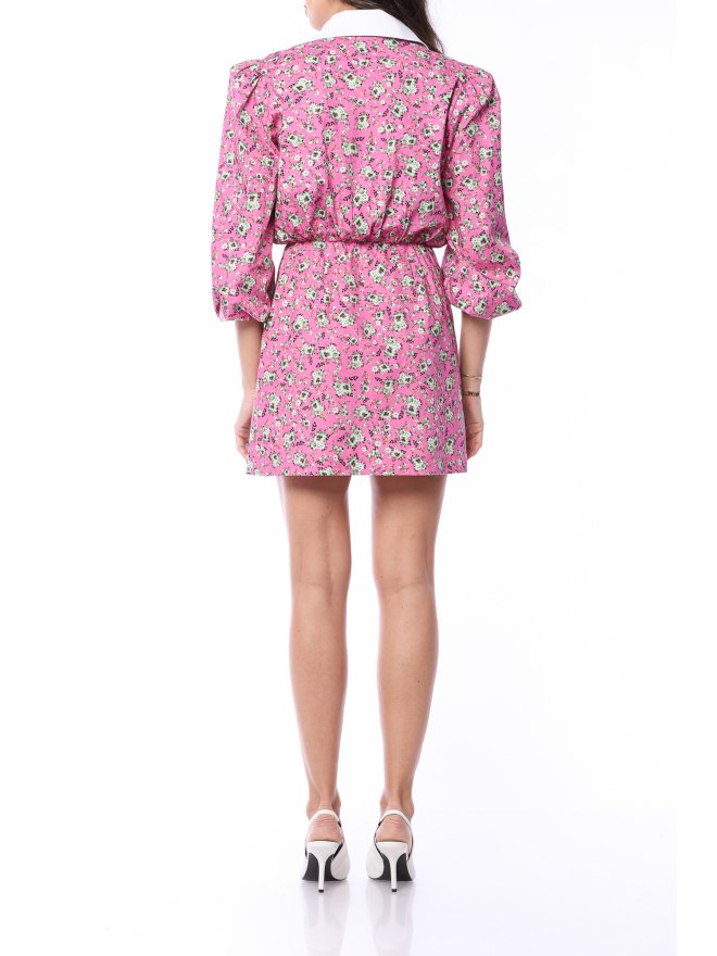 TGH DAISY FLORAL PRINT COLLAR MINI DRESS 