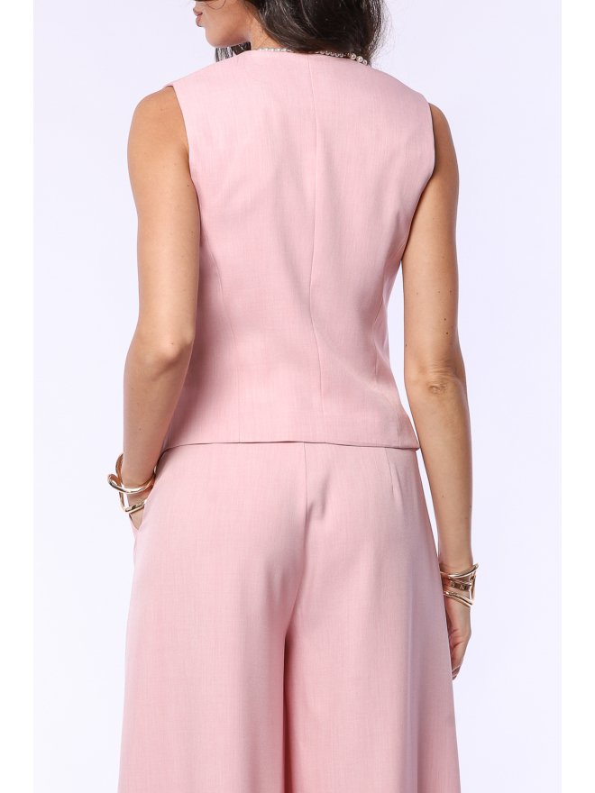 TGH ASYMMETRIC CLOSURE SUIT VEST
