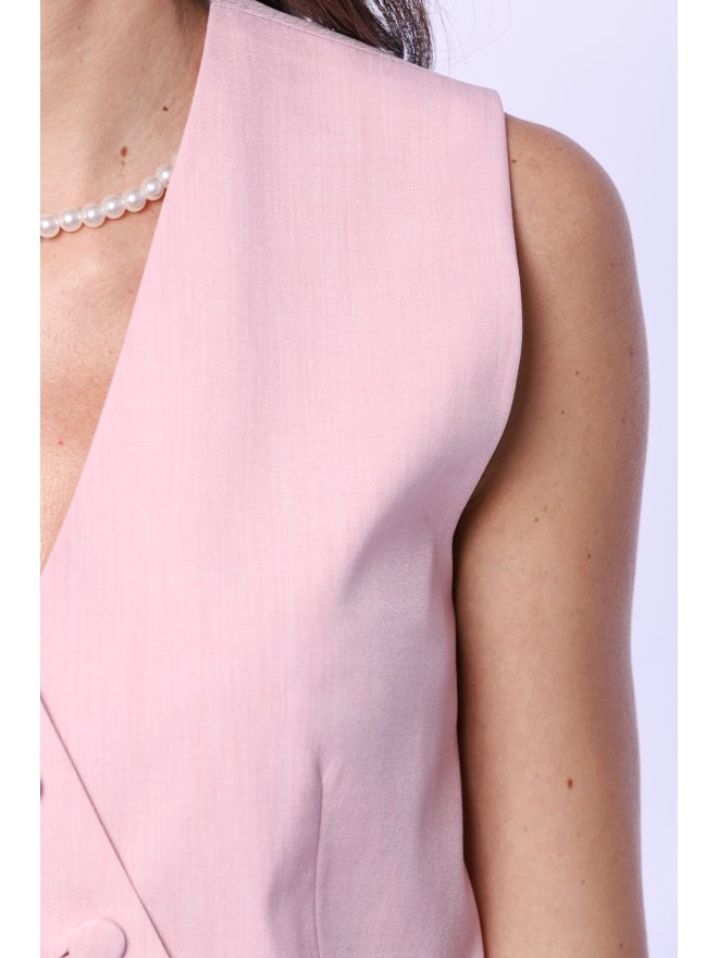 TGH ASYMMETRIC CLOSURE SUIT VEST