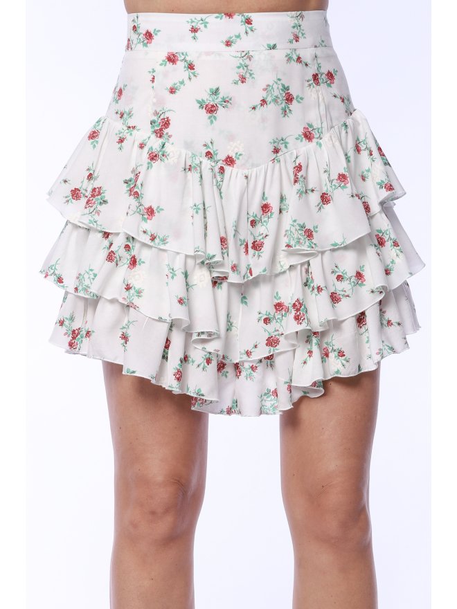 TGH AMOUR RUFFLES MINI SKIRT