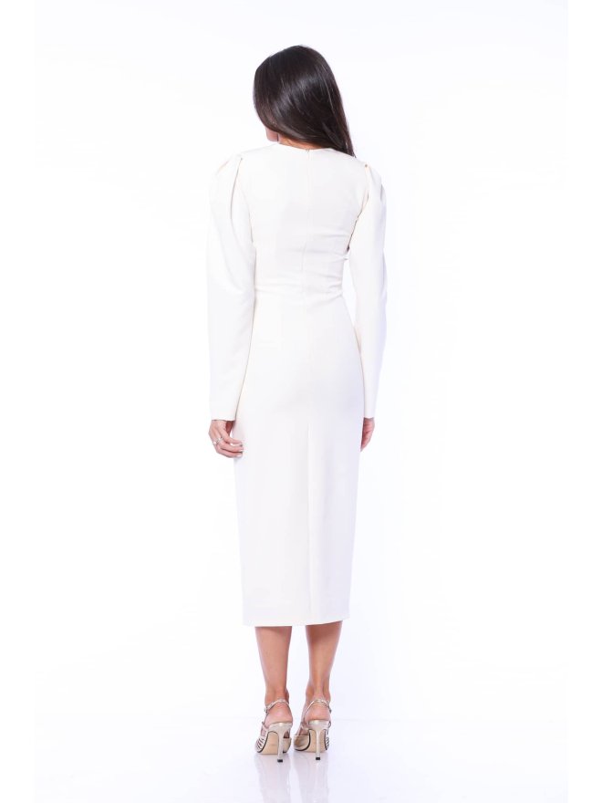 TGH ROCHIE MIDI PRINCESS LIKE CU UMERI INALTI SI CORSET