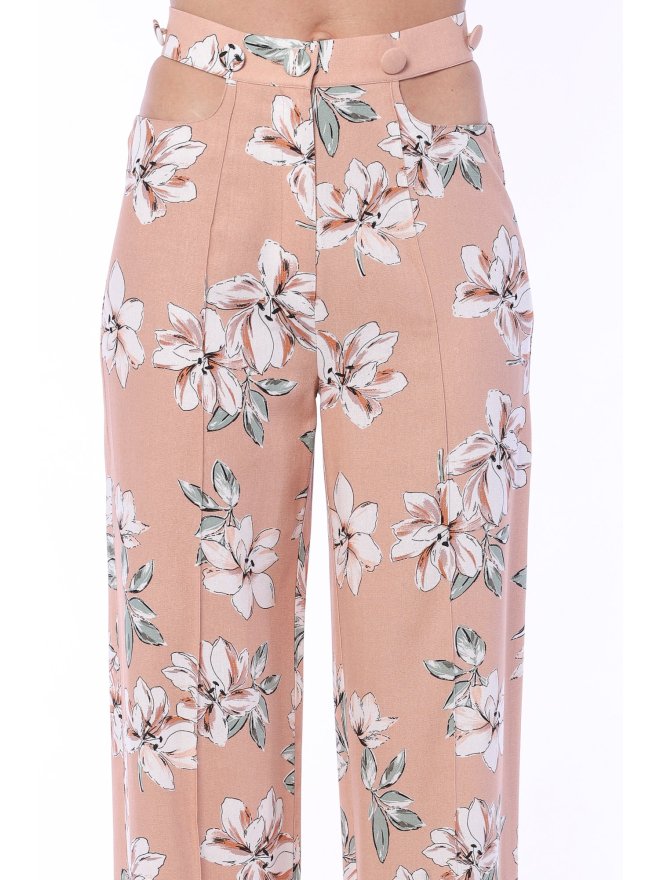 TGH LINO HIGH WAIST CROPPED POCKETS TROUSERS