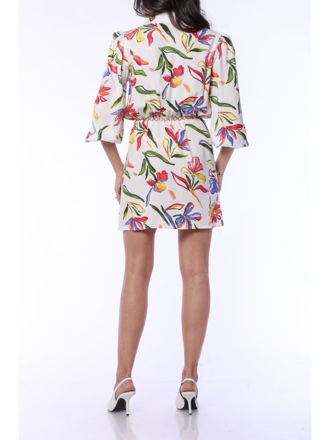 TGH LINO ROCHIE MINI FLORAL PASTEL CU GULER ASCUTIT