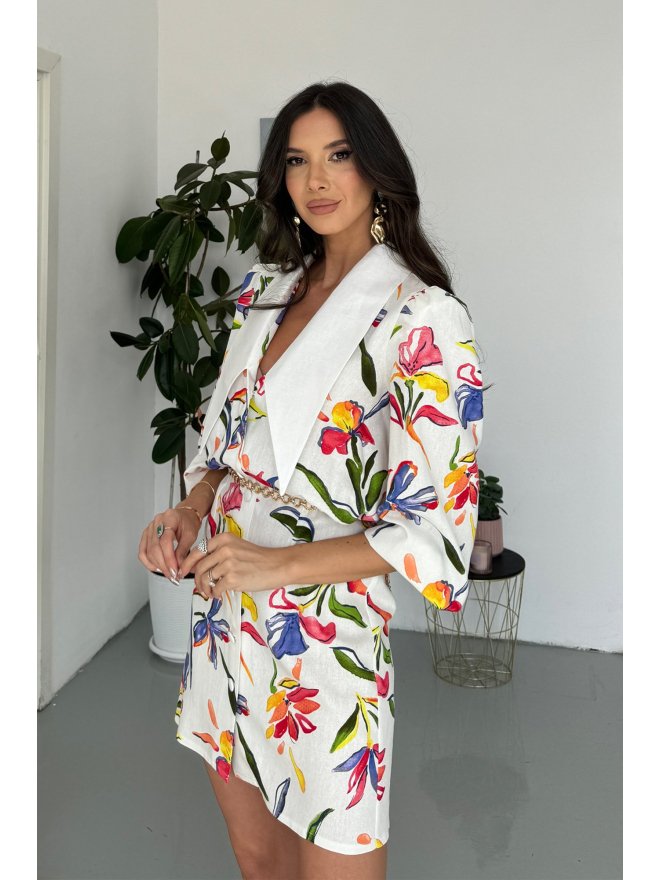 TGH LINO ROCHIE MINI FLORAL PASTEL CU GULER ASCUTIT