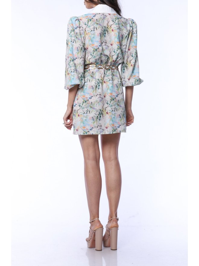TGH LINO ROCHIE MINI FLORAL PASTEL CU GULER ASCUTIT