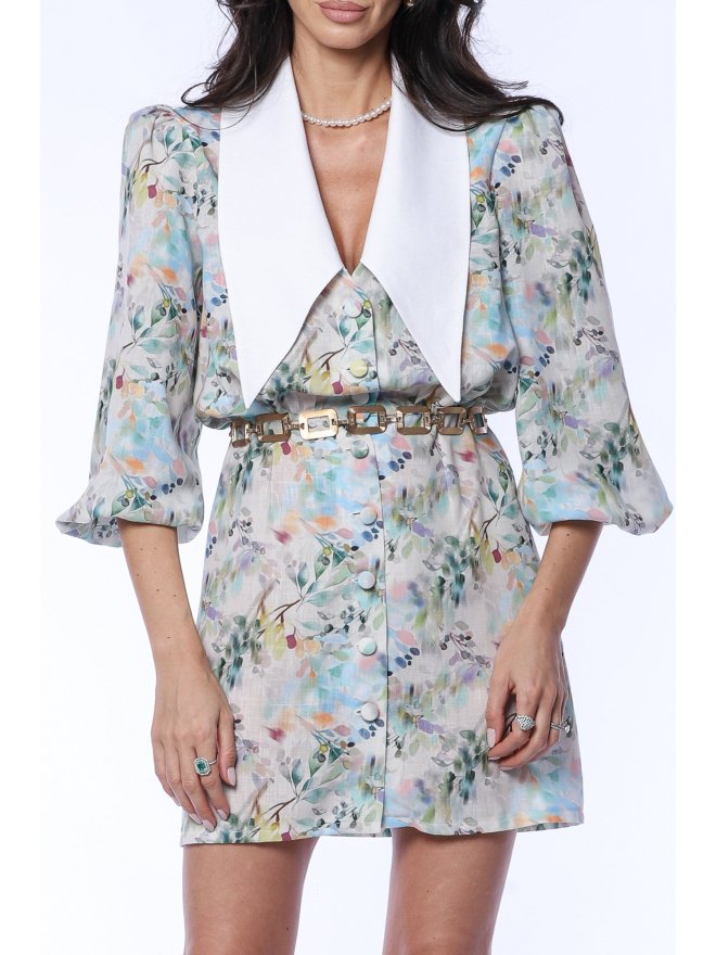 TGH LINO ROCHIE MINI FLORAL PASTEL CU GULER ASCUTIT