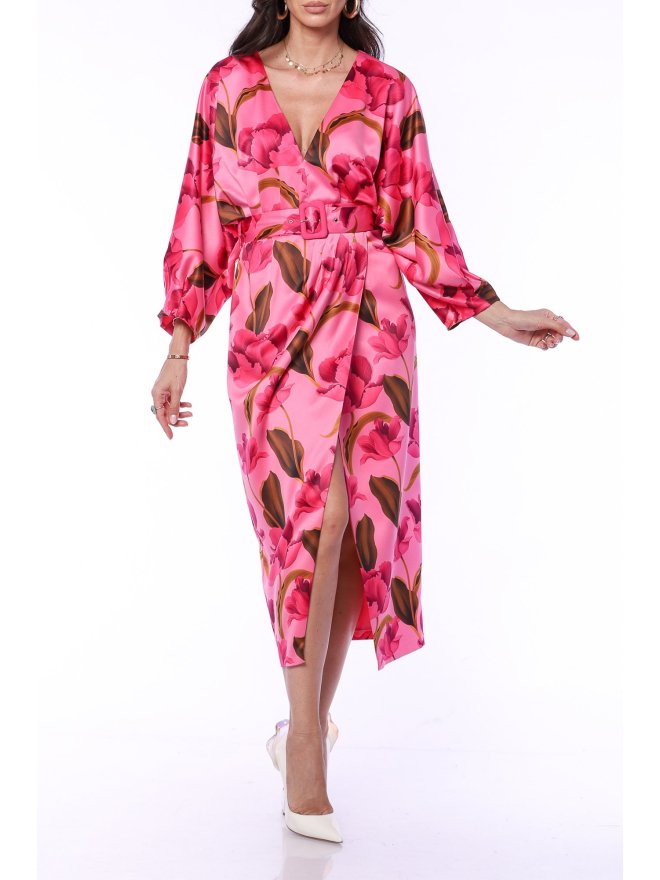 TGH ROCHIE MIDI KIMONO CORAL