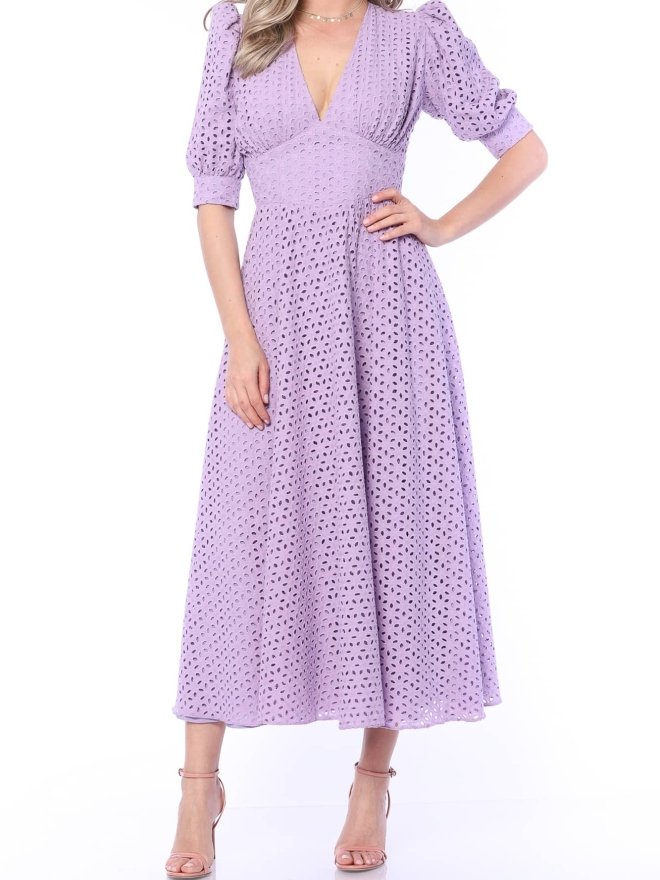 TGH ROCHIE MIDI PERFORATA A-LINE ROMANCE