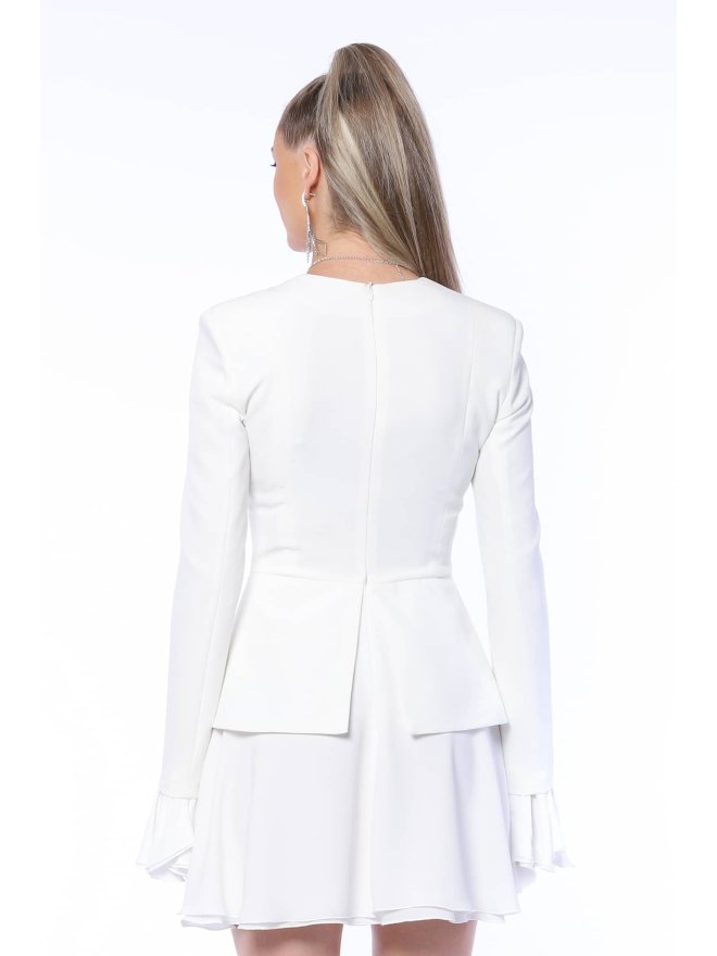 TGH ROCHIE MINI LIKE A LADY CU NASTURI BIJUTERIE