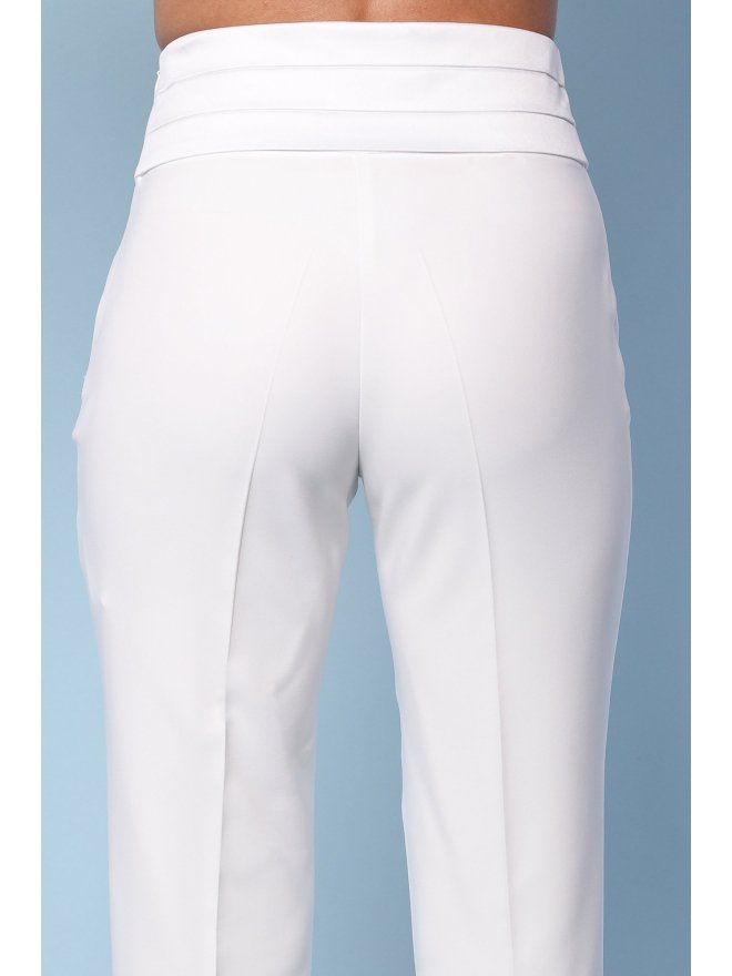 TGH TUXEDO PLEATED WAIST FLARED PANTS