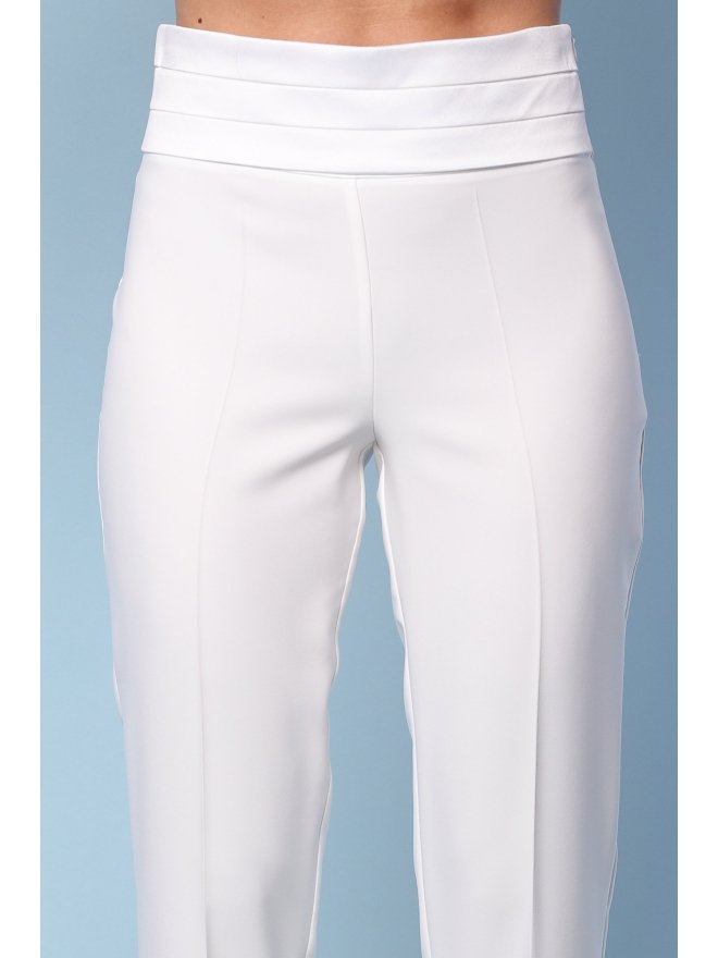 TGH TUXEDO PLEATED WAIST FLARED PANTS