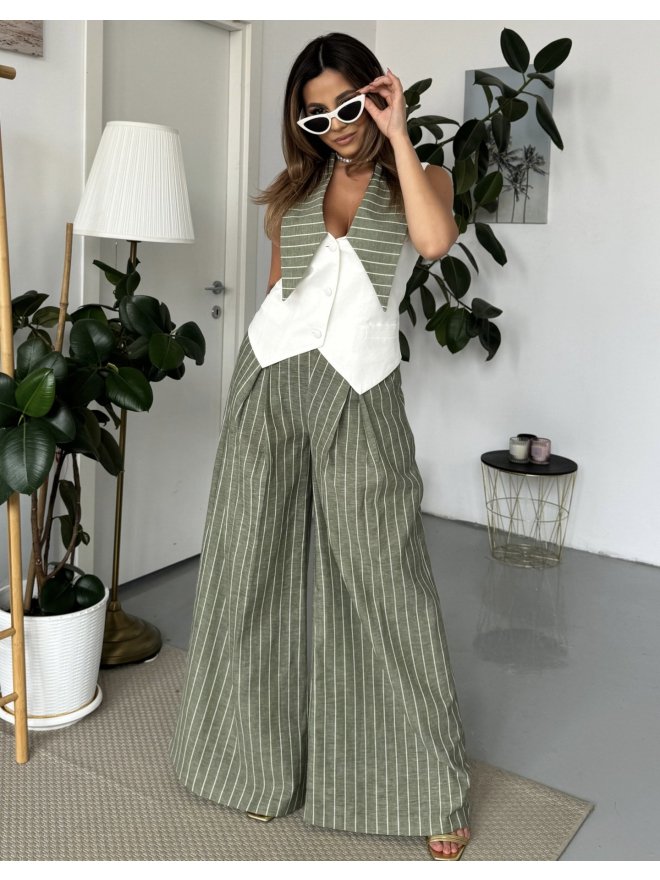 TGH LINO PALAZZO BREEZE FEELING HIGH WAIST PANTS 