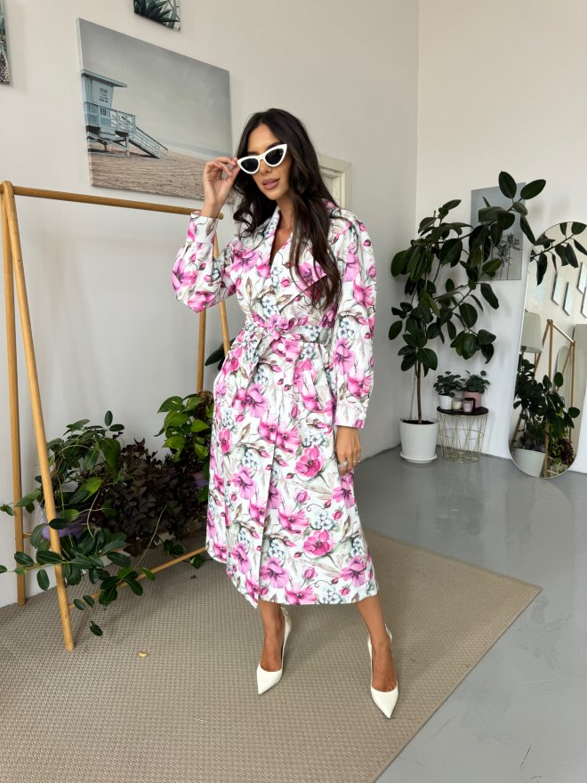 TGH TRENCH FLORAL SPLASH