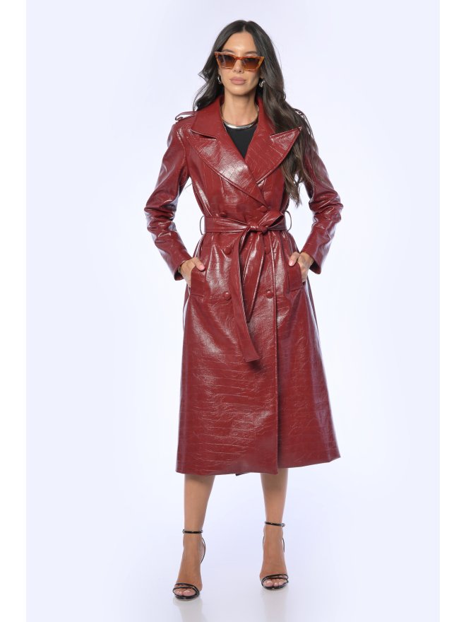 TGH TRENCH CRANBERRY CRUSH 