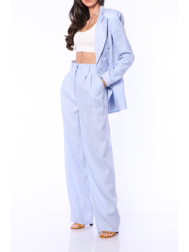 TGH LINO SUMMER SUIT-UP WIDE-LEG PANTS