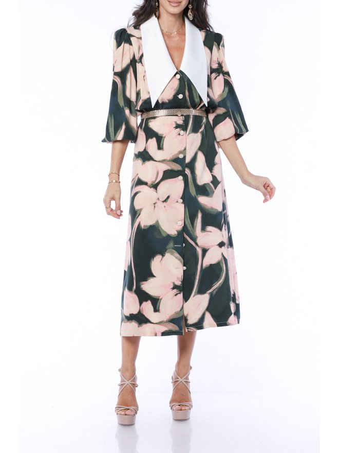 TGH ROCHIE MIDI EMBER FLOWER