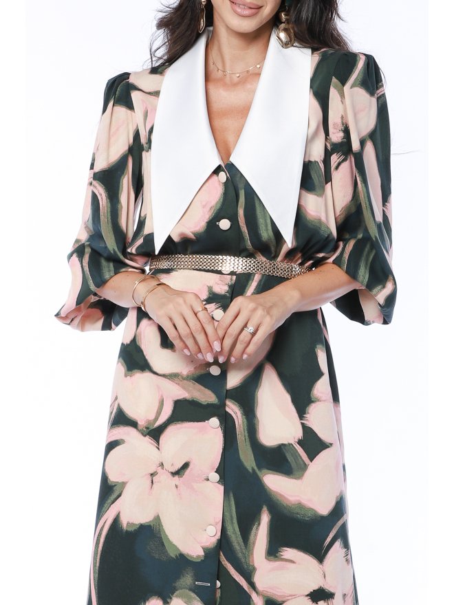 TGH ROCHIE MIDI EMBER FLOWER