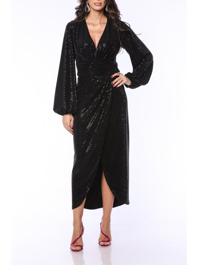 TGH ROCHIE MIDI SPARKLING NOIR