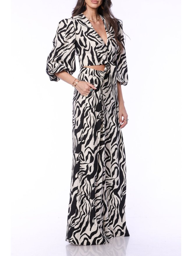 TGH ZEBRA VIBE 3/4 SLEEVIS TOP