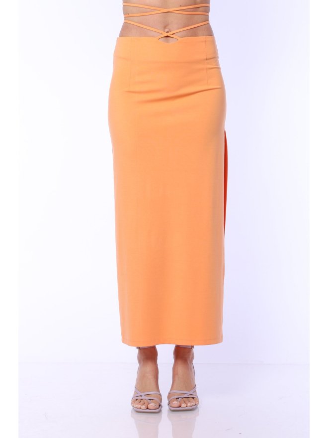 TGH CRISS-CROSS WAIST SUMMER MAXI SKIRT