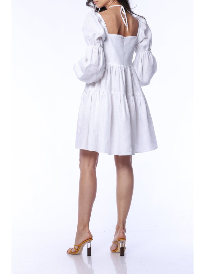 TGH LINO RUFFLED BABY DOLL MINI DRESS