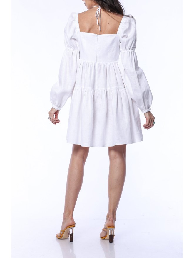 TGH LINO RUFFLED BABY DOLL MINI DRESS