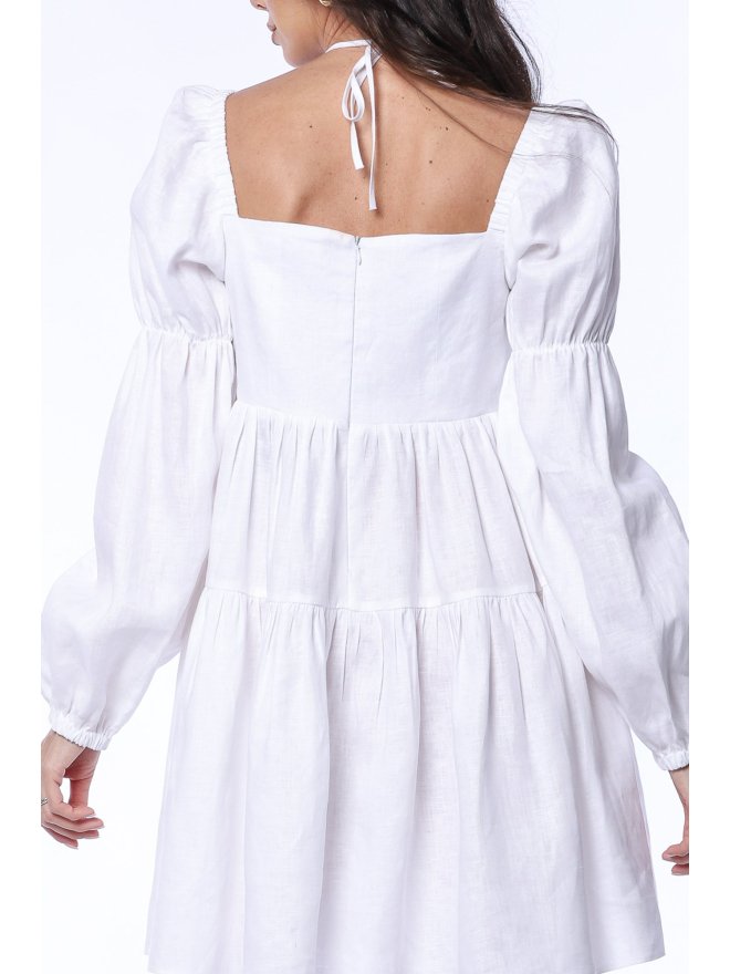 TGH LINO RUFFLED BABY DOLL MINI DRESS