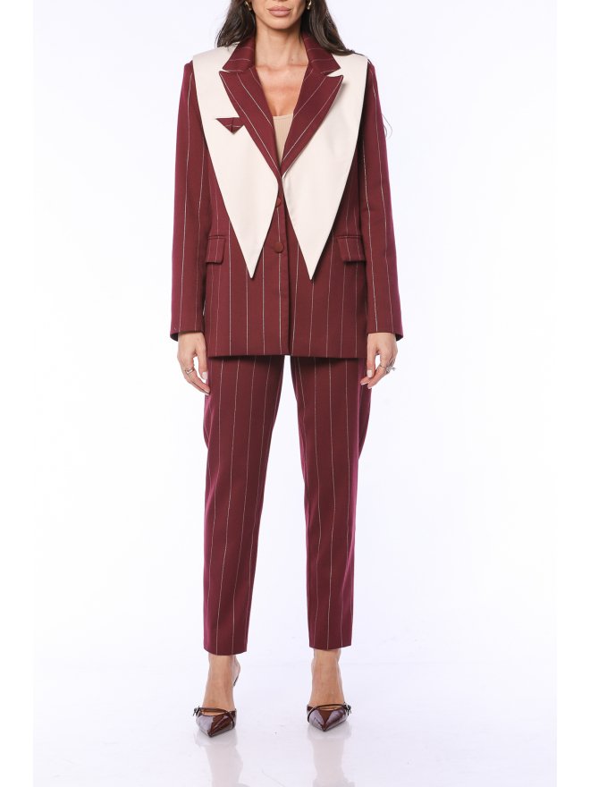 TGH Blazer Cu Dungi Bold Pinstripe