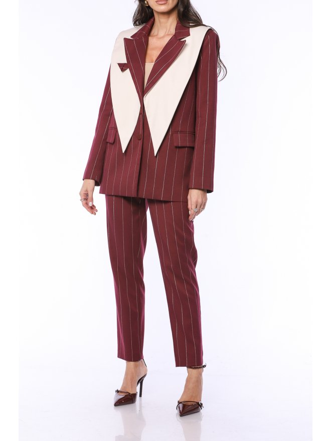 TGH Blazer Cu Dungi Bold Pinstripe