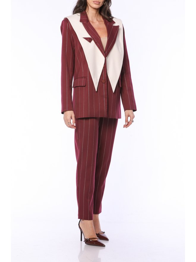 TGH Blazer Cu Dungi Bold Pinstripe