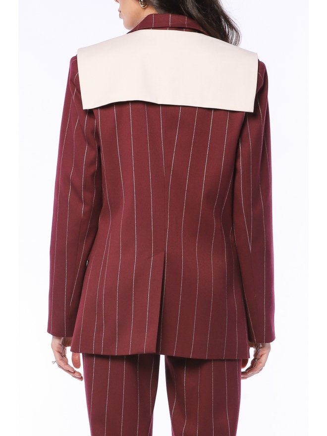 TGH Blazer Cu Dungi Bold Pinstripe