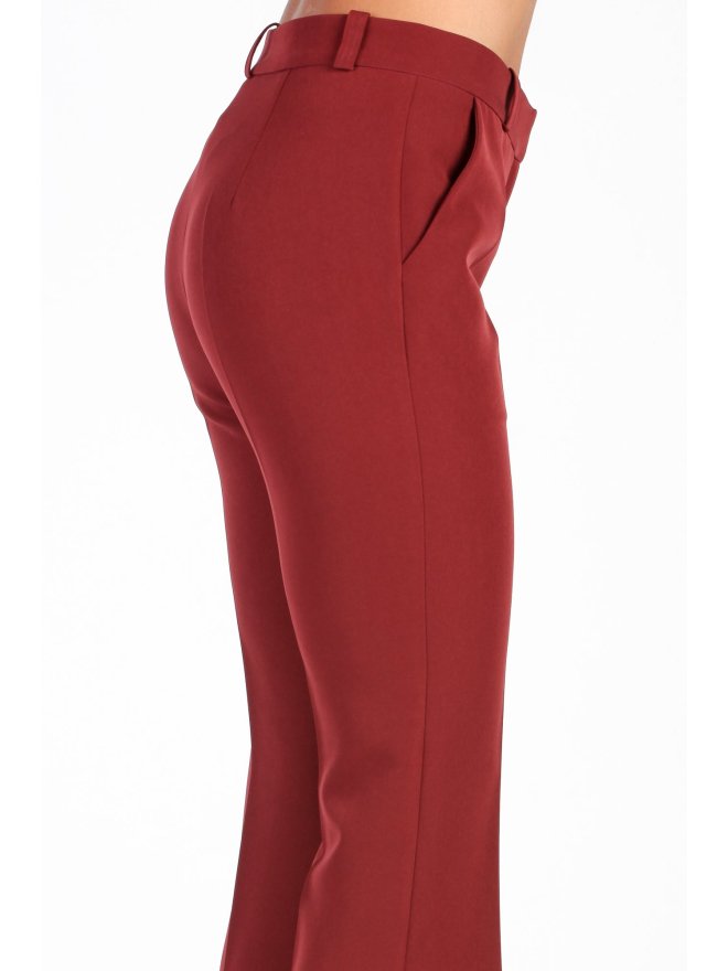 CARLA TAILORED HIGH-WAIST FLARED PANTS