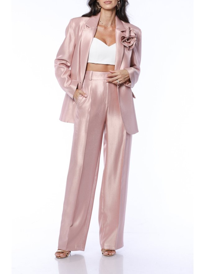 TGH SMOOTH SHINE BLAZER WITH ROSE