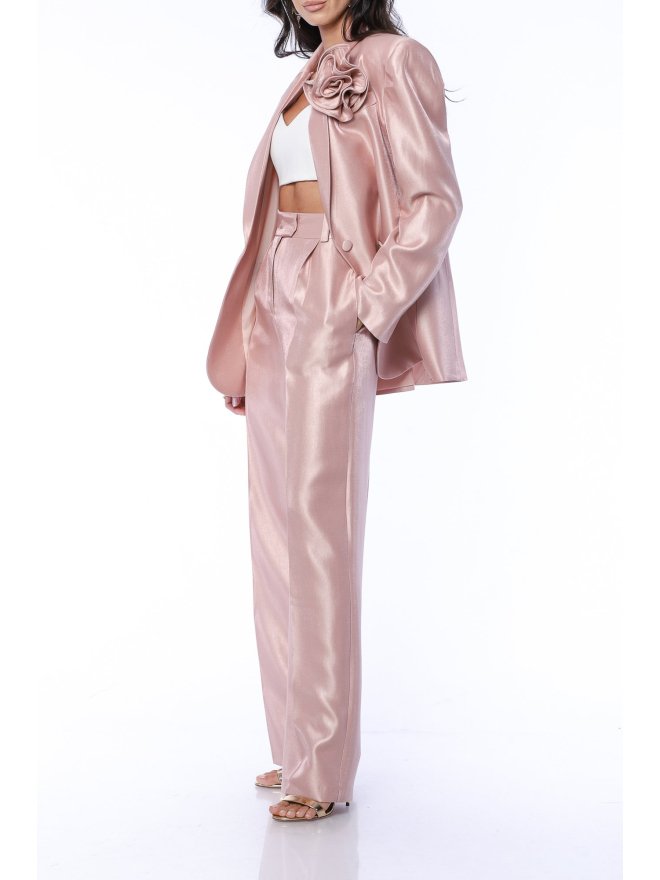 TGH SMOOTH SHINE BLAZER WITH ROSE