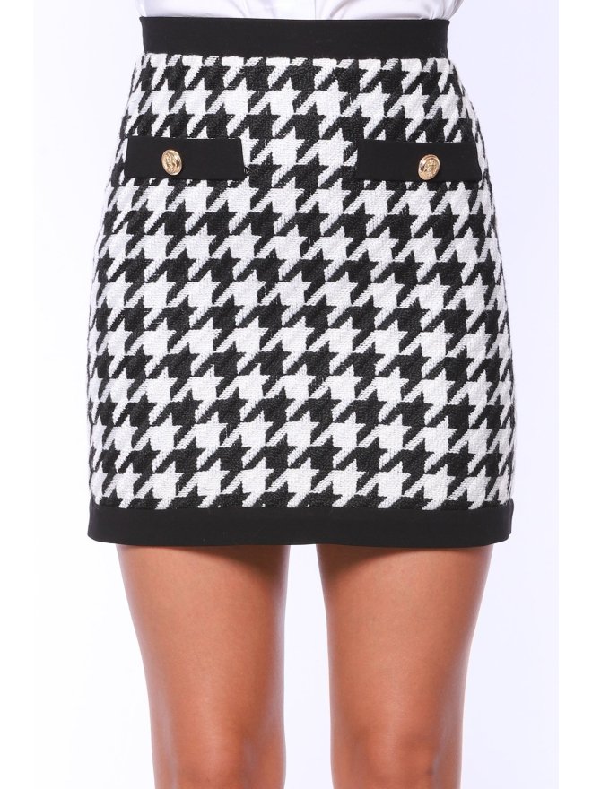 MARMURI CHECKERED PRINT MINI SKIRT