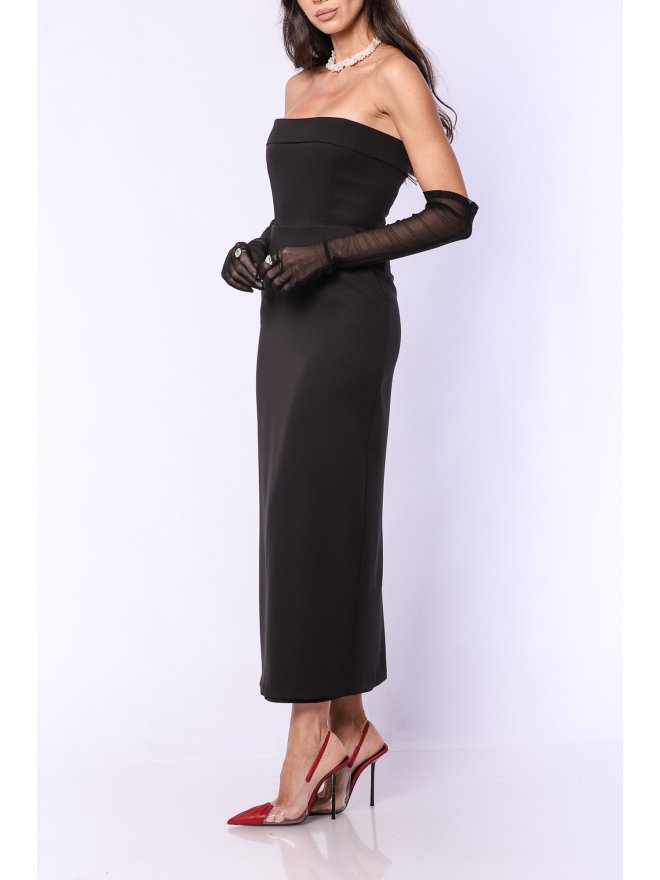 TGH EVENT CORSET&GLOVES MIDI DRESS