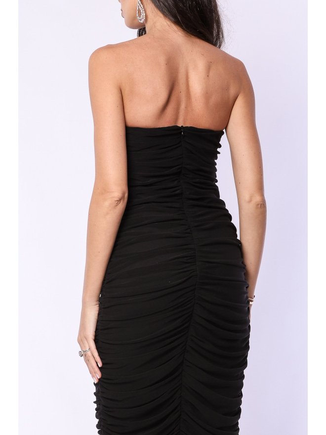 TGH CORSET HOT&INVITING DRAPED MIDI DRESS