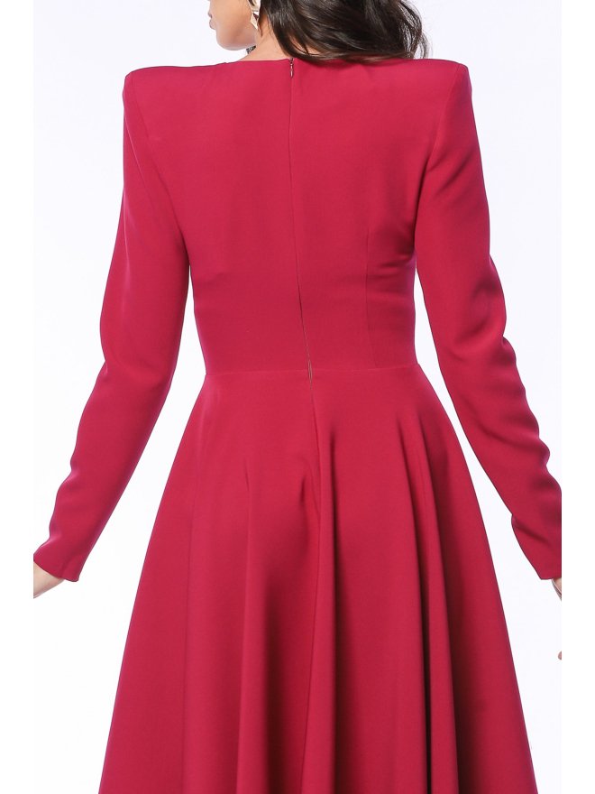 TGH Dress for Any Day V-Neck Flared Dress