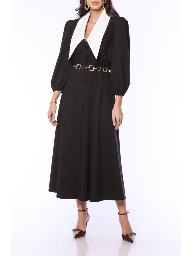 TGH Collared Retro Romance Midi Dress