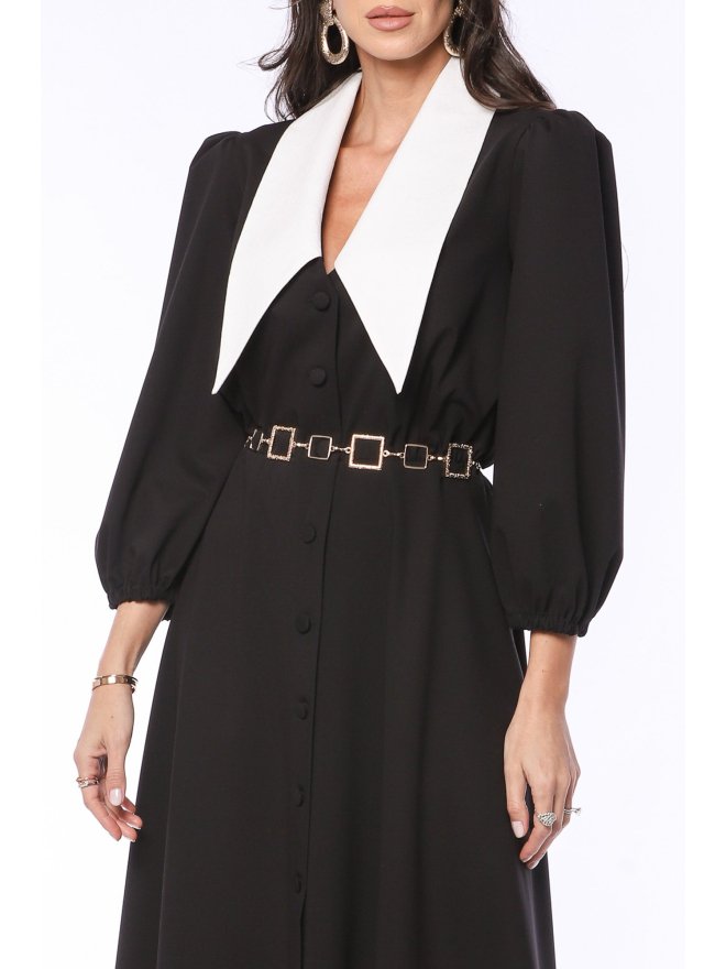 TGH Collared Retro Romance Midi Dress