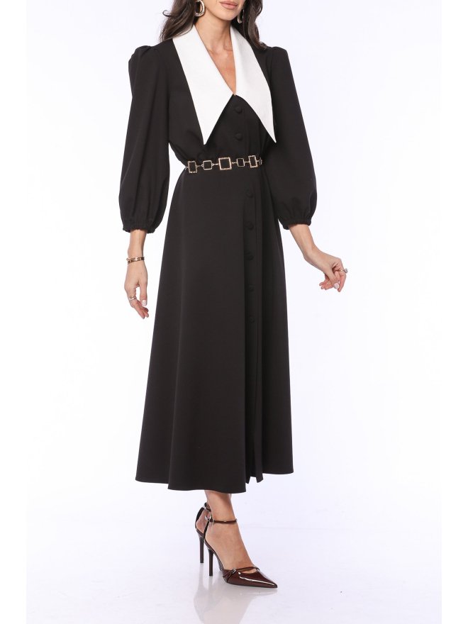 TGH Collared Retro Romance Midi Dress
