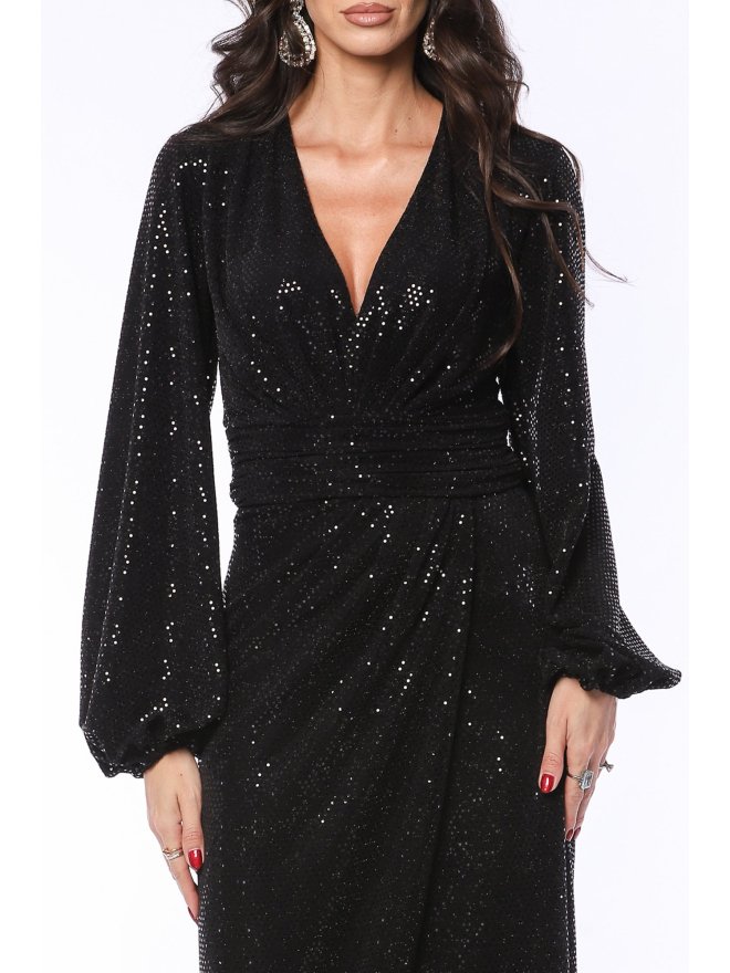 TGH ROCHIE MIDI SPARKLING NOIR