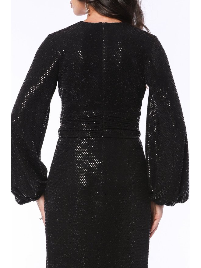 TGH ROCHIE MIDI SPARKLING NOIR