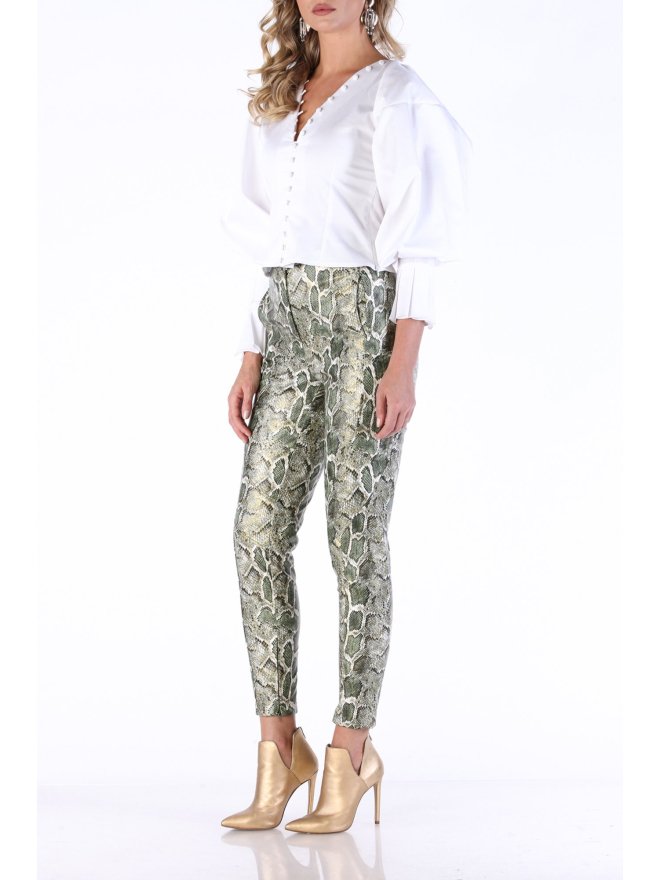 MARMURI VICTORIANA BUTTONS CROPPED SHIRT