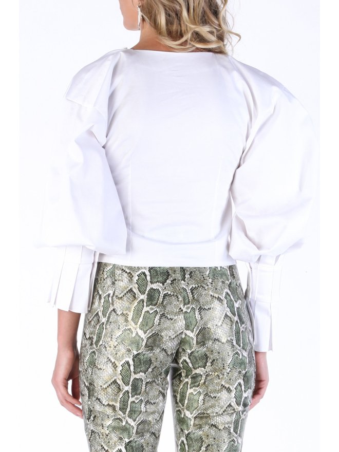 MARMURI VICTORIANA BUTTONS CROPPED SHIRT