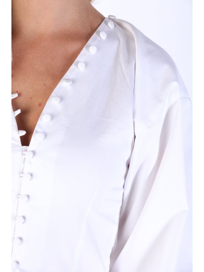 MARMURI VICTORIANA BUTTONS CROPPED SHIRT