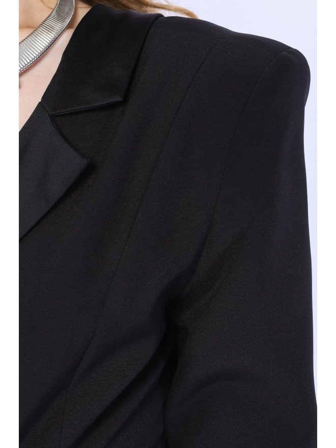 MARMURI ONE-SLEEVE BLAZER STYLE CIGARETTE JUMPSUIT