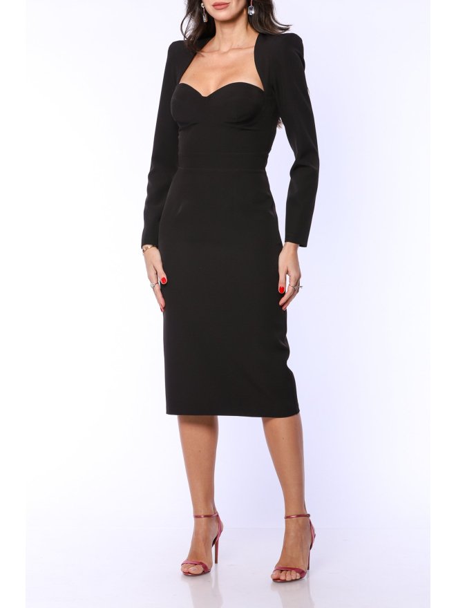 TGH SIMPLICITY CORSET TOP MIDI DRESS